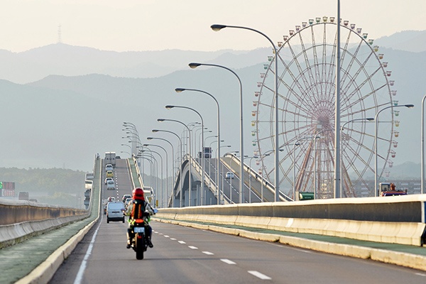 琵琶湖大橋有料道路 バイクツーリングマップ レディスバイク